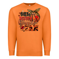 Carrot little sister biggest fan basketball Premium Sweatshirt - FaDigitalArtStudio