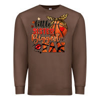 Chestnut little sister biggest fan basketball Premium Sweatshirt - FaDigitalArtStudio