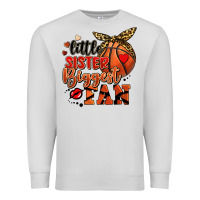 Dove Grey little sister biggest fan basketball Premium Sweatshirt - FaDigitalArtStudio