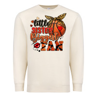 Sandshell little sister biggest fan basketball Premium Sweatshirt - FaDigitalArtStudio