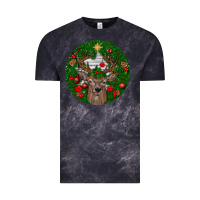 Cloud Black deer christmas Vintage Tee - BundleAndBundleShop