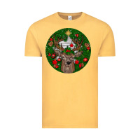 Vintage Mustard deer christmas Vintage Tee - BundleAndBundleShop