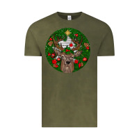 Vintage Olive deer christmas Vintage Tee - BundleAndBundleShop
