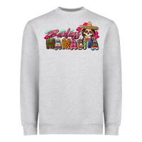 Heather Grey Badass Mamacita Heavyweight Sweatshirt - texasbilliewilder