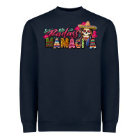 Navy Badass Mamacita Heavyweight Sweatshirt - texasbilliewilder