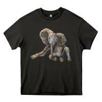 Asphalt Baby Elephant Heavy Core Tee - LillyAllenDesigns
