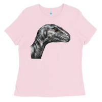Bubblegum Pink Velociraptor Face Ladies Tee - LillyAllenDesigns
