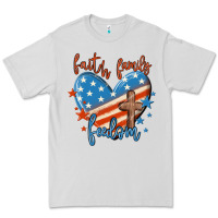 Dove Grey faith family freedom Premium Tee - MaliasSmallBusiness