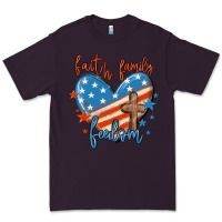 Plum faith family freedom Premium Tee - MaliasSmallBusiness