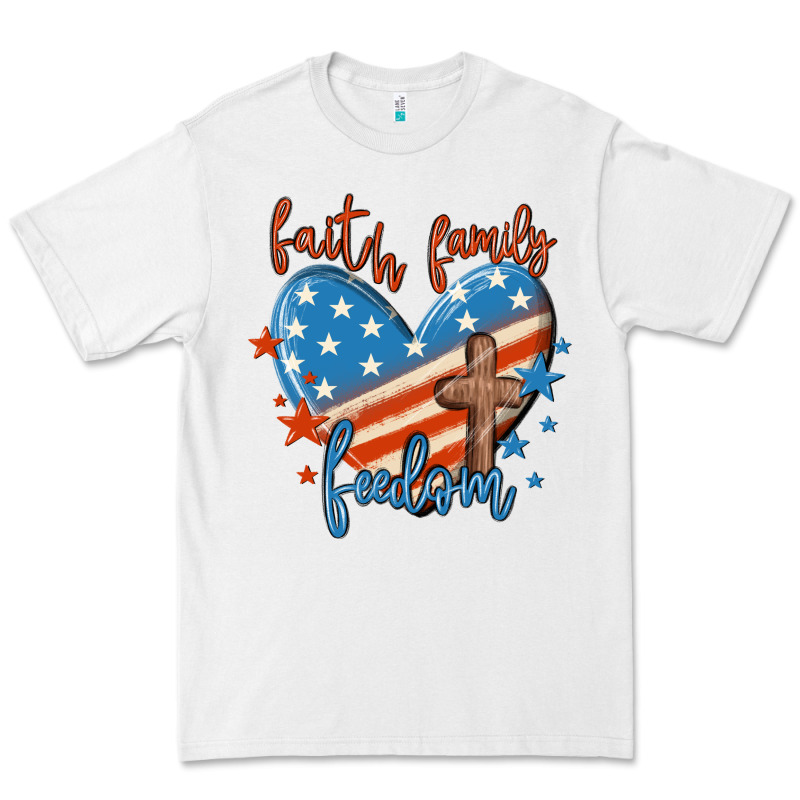 Faith Family Freedom Premium Tee by MaliasSmallBusiness | Teevron
