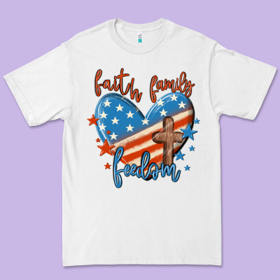 Faith Family Freedom Premium Tee Designed By Maliassmallbusiness