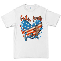 White faith family freedom Premium Tee - MaliasSmallBusiness