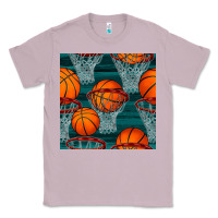 Lilac basketball hoop seamless pattern Classic Tee - BundleAndBundleShop