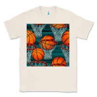 Natural basketball hoop seamless pattern Classic Tee - BundleAndBundleShop