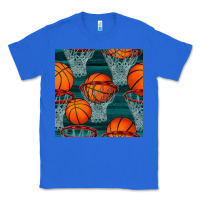 True Royal basketball hoop seamless pattern Classic Tee - BundleAndBundleShop