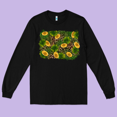 St Patricks Day Background Long Sleeve Tee Designed By Ranaportraitstore