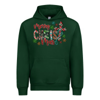 Forest Green Merry Christmas Urban Hoodie - CowhideDigitalArt