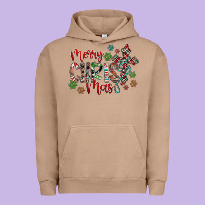 Merry Christmas Urban Hoodie Designed By Cowhidedigitalart