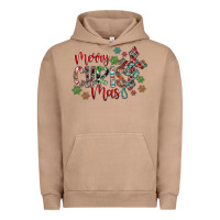 Pigment Burro Merry Christmas Urban Hoodie - CowhideDigitalArt