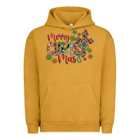 Pigment Peanut Butter Merry Christmas Urban Hoodie - CowhideDigitalArt