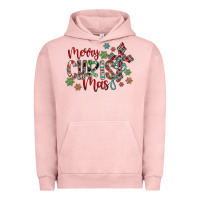 Pigment Salmon Merry Christmas Urban Hoodie - CowhideDigitalArt