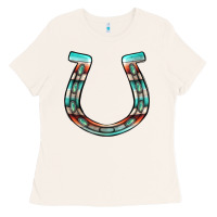 Bone serape turquoise horseshoe Ladies Tee - Jasminsmagicworld
