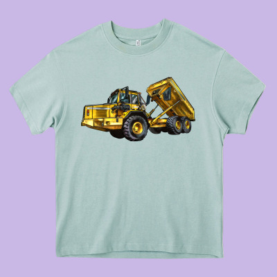 Articulated Hauler Heavy Core Tee Designed By Lillyallendesigns