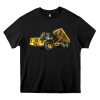 Black Articulated Hauler Heavy Core Tee - LillyAllenDesigns