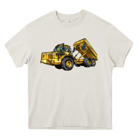 Cream Articulated Hauler Heavy Core Tee - LillyAllenDesigns