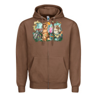 Chestnut Easter Day wine glasses bunny Zipper Hoodie - HowdyJamesFarm