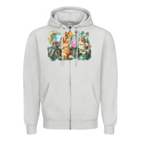 Dove Grey Easter Day wine glasses bunny Zipper Hoodie - HowdyJamesFarm