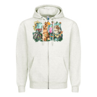 Oatmeal Heather Easter Day wine glasses bunny Zipper Hoodie - HowdyJamesFarm