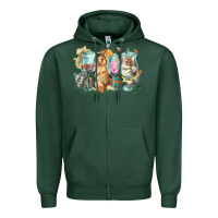Sports Green Easter Day wine glasses bunny Zipper Hoodie - HowdyJamesFarm