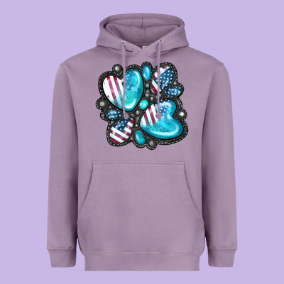 American Gemstone Heavyweight Hoodie Designed By Fadigitalartstudio