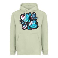 Matcha American gemstone Heavyweight Hoodie - FaDigitalArtStudio