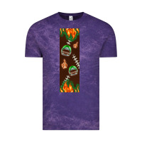 Cloud Purple American football dad pen wrap Vintage Tee - BundleAndBundleShop