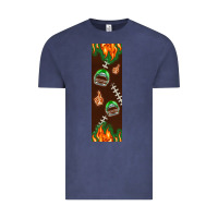 Vintage Denim American football dad pen wrap Vintage Tee - BundleAndBundleShop