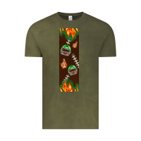 Vintage Olive American football dad pen wrap Vintage Tee - BundleAndBundleShop