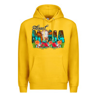 Lemon Blessed Mama Flowers Cow Premium Hoodie - CowCowDesign