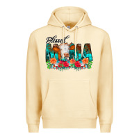 Pina Colada Blessed Mama Flowers Cow Premium Hoodie - CowCowDesign