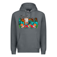 Rock Blessed Mama Flowers Cow Premium Hoodie - CowCowDesign