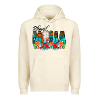 Sandshell Blessed Mama Flowers Cow Premium Hoodie - CowCowDesign