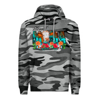 Slate Camo Blessed Mama Flowers Cow Premium Hoodie - CowCowDesign