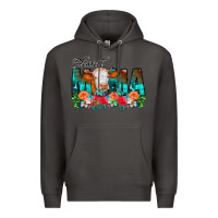 Smoke Blessed Mama Flowers Cow Premium Hoodie - CowCowDesign
