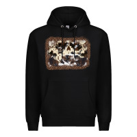 Black Cowhide Leopard Background Premium Hoodie - JahusDesignShop
