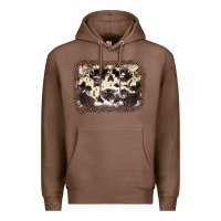 Chestnut Cowhide Leopard Background Premium Hoodie - JahusDesignShop