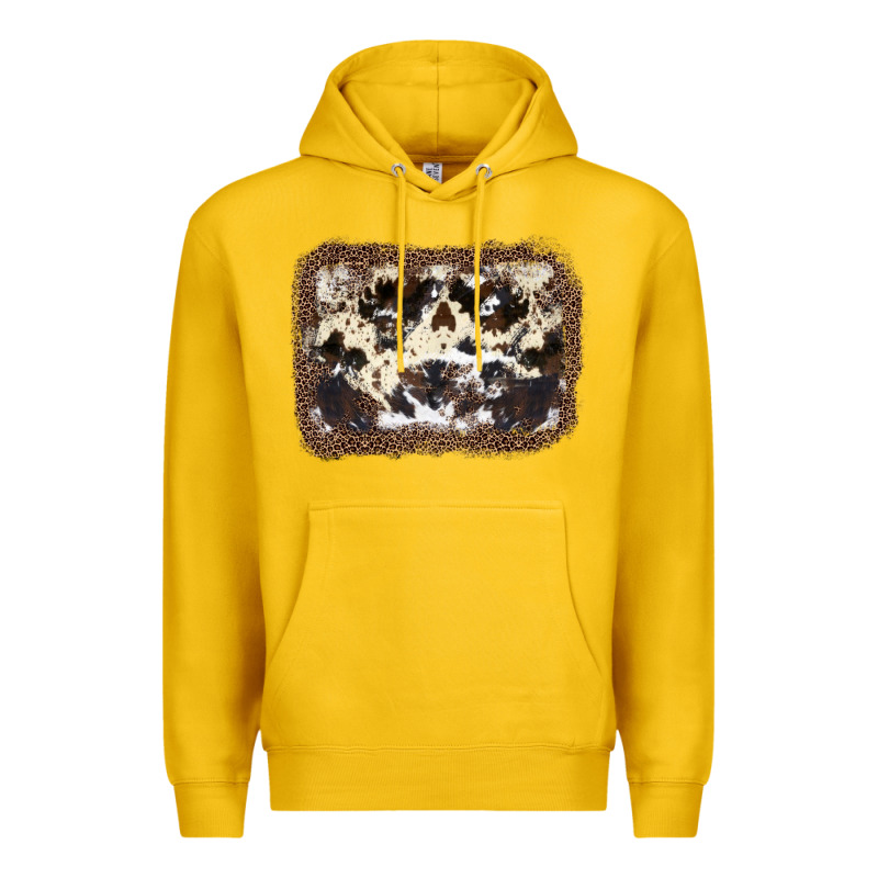 Cowhide Leopard Background Premium Hoodie by JahusDesignShop | Teevron