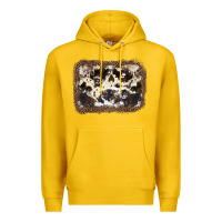 Lemon Cowhide Leopard Background Premium Hoodie - JahusDesignShop