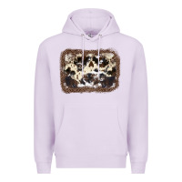 Lilac Cowhide Leopard Background Premium Hoodie - JahusDesignShop