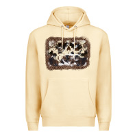 Pina Colada Cowhide Leopard Background Premium Hoodie - JahusDesignShop